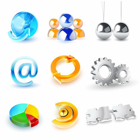 Collection of chrome web icons. visit my portfolio to see similar! Stock Photo - Budget Royalty-Free & Subscription, Code: 400-04118666