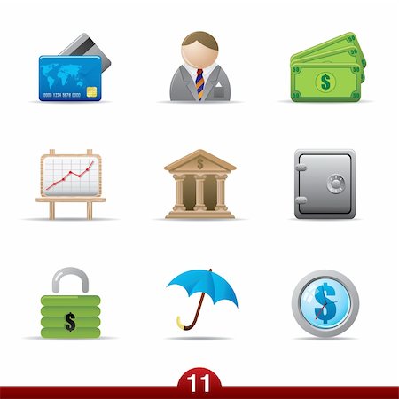 Finance icon set from a series in my portfolio. Stockbilder - Microstock & Abonnement, Bildnummer: 400-04118799