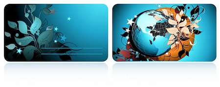 cards with globe, this illustration may be usefull as designer work. Stock Photo - Budget Royalty-Free & Subscription, Code: 400-04119696