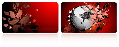 cards with globe, this illustration may be usefull as designer work. Stock Photo - Budget Royalty-Free & Subscription, Code: 400-04119698