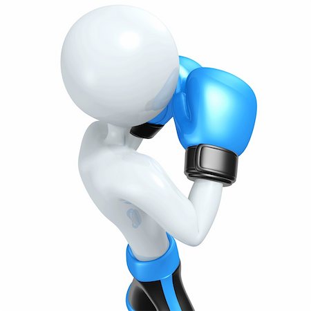 simsearch:400-07047642,k - A Boxing Concept And Presentation Figure In 3D Stock Photo - Budget Royalty-Free & Subscription, Code: 400-04110869