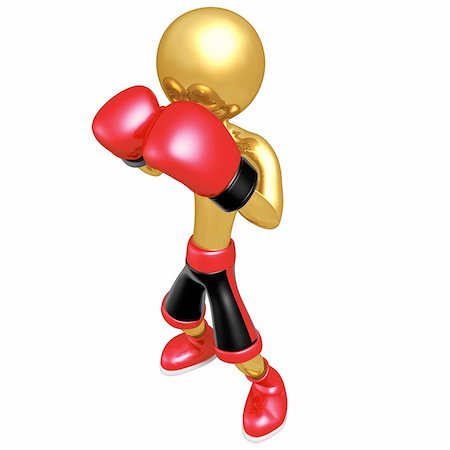 simsearch:400-07047642,k - A Boxing Concept And Presentation Figure In 3D Stock Photo - Budget Royalty-Free & Subscription, Code: 400-04110870