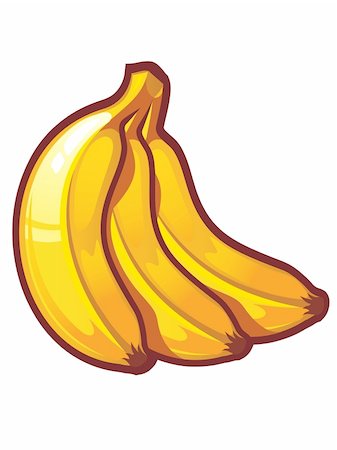 shimanism (artist) - A vector stylized bananas Stock Photo - Budget Royalty-Free & Subscription, Code: 400-04111138