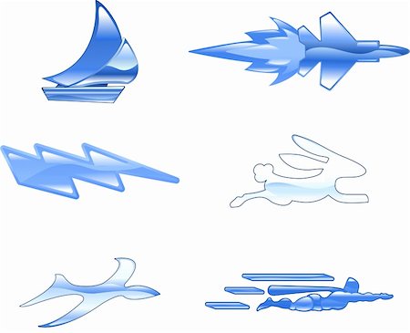 simsearch:400-04097123,k - A conceptual icon set relating to speed, being fast, and or efficient. Stock Photo - Budget Royalty-Free & Subscription, Code: 400-04111485