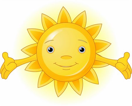 simsearch:400-04112163,k - Cartoon Character  of Cute Summer Sun Stock Photo - Budget Royalty-Free & Subscription, Code: 400-04112027