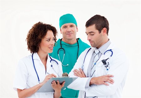 Young Medical team in Discussion Stock Photo - Budget Royalty-Free & Subscription, Code: 400-04112061