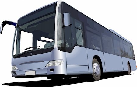 simsearch:400-04898575,k - Blue Tourist bus. Coach. Vector illustration Stock Photo - Budget Royalty-Free & Subscription, Code: 400-04112485