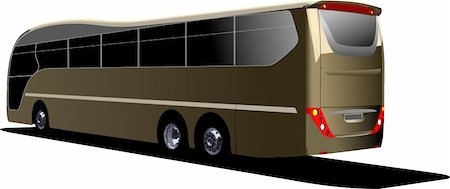 simsearch:400-04898575,k - Tourist bus. Coach. Vector illustration Stock Photo - Budget Royalty-Free & Subscription, Code: 400-04112490