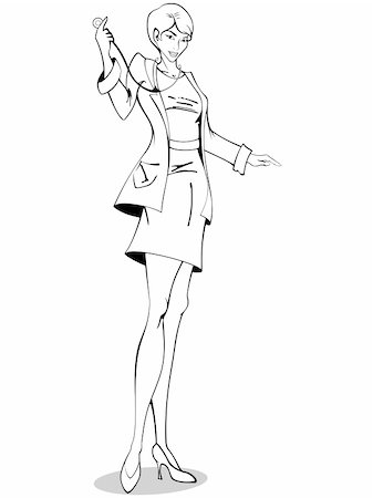 Comic style drawing of a female doctor. Graphics are grouped and in several layers for easy editing. The file can be scaled to any size. Stock Photo - Budget Royalty-Free & Subscription, Code: 400-04113234