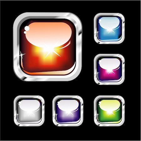 simsearch:400-04177289,k - Chromed and Glossy set of Colorful Buttons Stock Photo - Budget Royalty-Free & Subscription, Code: 400-04113727