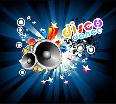 simsearch:400-06357823,k - Disco Dance Music Colorful Background Foto de stock - Super Valor sin royalties y Suscripción, Código: 400-04113729