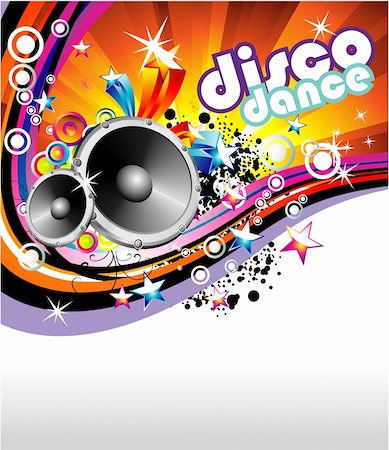simsearch:400-06357823,k - Disco Dance Music Colorful Background Foto de stock - Super Valor sin royalties y Suscripción, Código: 400-04113732