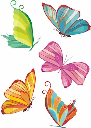 simsearch:400-04166441,k - vector illustration of a beautiful butterfly Foto de stock - Super Valor sin royalties y Suscripción, Código: 400-04113819