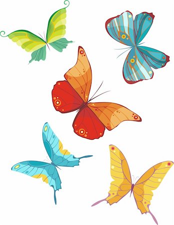 simsearch:400-04166441,k - vector illustration of a beautiful butterfly Foto de stock - Super Valor sin royalties y Suscripción, Código: 400-04113821
