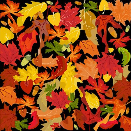 Vector autumn background. Easy to edit and modify. EPS file included. Stock Photo - Budget Royalty-Free & Subscription, Code: 400-04125881