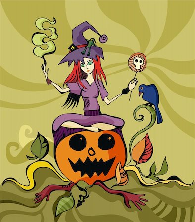simsearch:400-09132992,k - halloween illustration Stock Photo - Budget Royalty-Free & Subscription, Code: 400-04125882