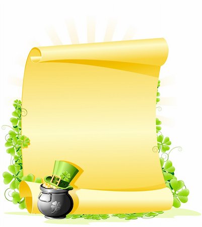 simsearch:400-04316567,k - St. Patrick's Day blank Letter Foto de stock - Royalty-Free Super Valor e Assinatura, Número: 400-04126688