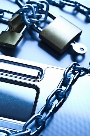 simsearch:400-04126889,k - Padlock and notebook computer Stock Photo - Budget Royalty-Free & Subscription, Code: 400-04126843