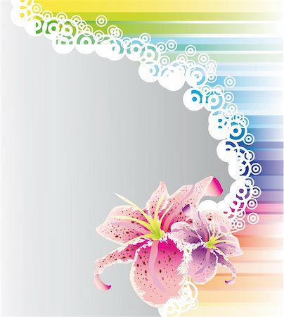 Colorful Rainbow Flowers Card with Space for text Stock Photo - Budget Royalty-Free & Subscription, Code: 400-04128348