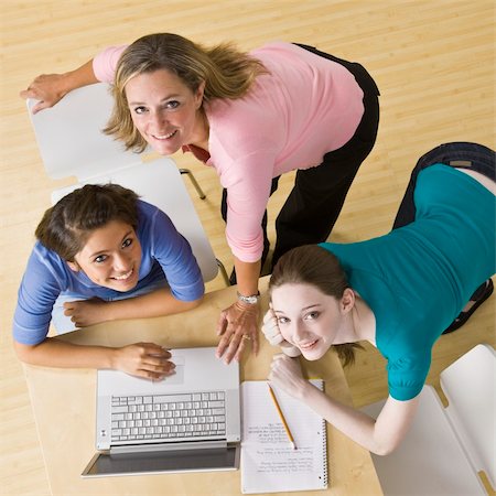 simsearch:400-04168729,k - Students using laptop in classroom Stock Photo - Budget Royalty-Free & Subscription, Code: 400-04128917