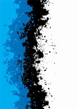 paint dripping graphic - Abstract shades of blue grunge background with ink spalt Stock Photo - Budget Royalty-Free & Subscription, Code: 400-04129131
