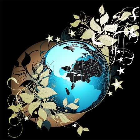 simsearch:400-08048154,k - monde floral, que cette illustration peut être utile dans le travail de concepteur. Photographie de stock - Aubaine LD & Abonnement, Code: 400-04129504