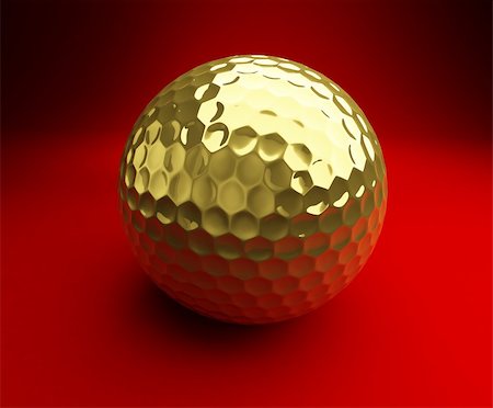 simsearch:400-07218310,k - golf-ball on red background Fotografie stock - Microstock e Abbonamento, Codice: 400-04122372