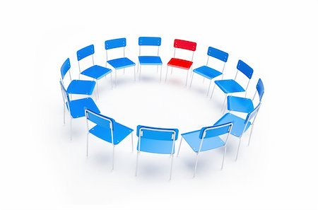 chairs on a white background Stock Photo - Budget Royalty-Free & Subscription, Code: 400-04122579