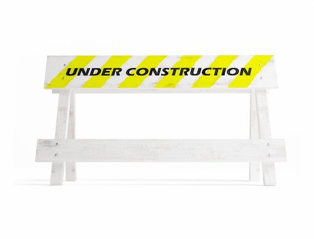 road construction on a white background Stock Photo - Budget Royalty-Free & Subscription, Code: 400-04122626