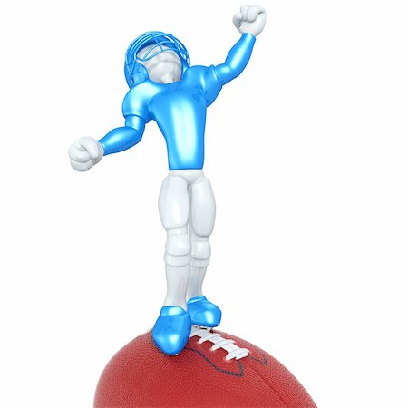 simsearch:400-04919930,k - Football Player Concept And Presentation Figure In 3D Foto de stock - Royalty-Free Super Valor e Assinatura, Número: 400-04134129