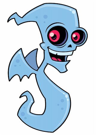 simsearch:400-04203876,k - Vector cartoon illustration of a spooky demon ghost character. Great for scary Halloween designs. BOO! Stock Photo - Budget Royalty-Free & Subscription, Code: 400-04134681