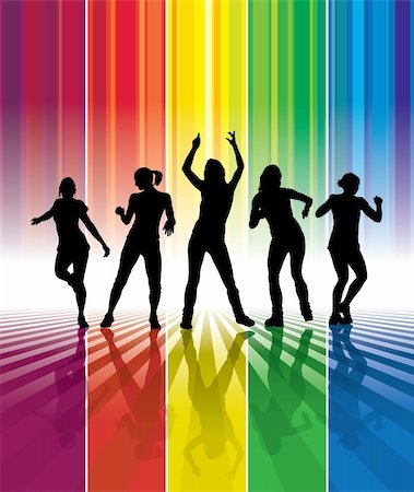 simsearch:400-04592589,k - Groupe de filles sexy sont danser dans un club. Photographie de stock - Aubaine LD & Abonnement, Code: 400-04134943