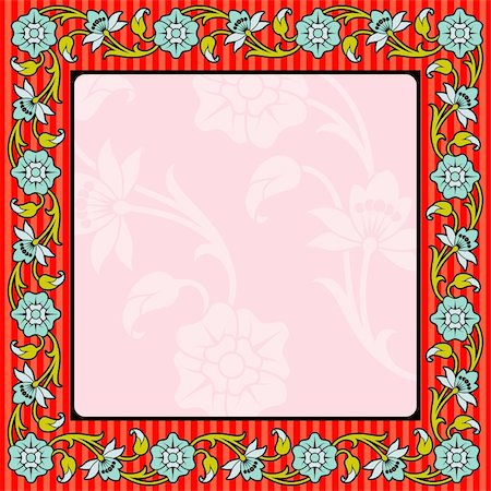 simsearch:400-04725012,k - Floral frame, element for design, vector illustration Stock Photo - Budget Royalty-Free & Subscription, Code: 400-04136265