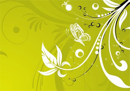 simsearch:400-04026872,k - Hintergrund der Blume mit Schmetterling, Element für Vektor-Illustration-Design, Stockbilder - Microstock & Abonnement, Bildnummer: 400-04136266