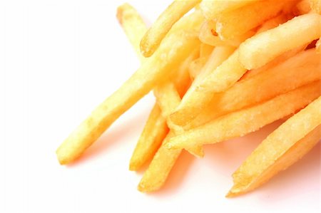 simsearch:400-05315565,k - delicious french fries potatoes on white Foto de stock - Royalty-Free Super Valor e Assinatura, Número: 400-04136388