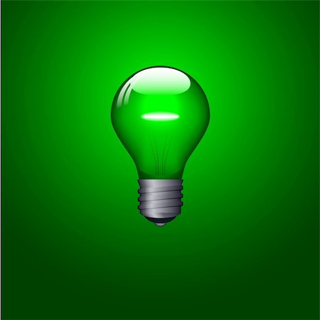 simsearch:400-04901392,k - Green lightbulb design. Available in both jpeg and eps8 format. Stock Photo - Budget Royalty-Free & Subscription, Code: 400-04137051