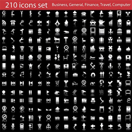 simsearch:400-07902734,k - Plus grande collection d'icônes différentes pour l'utilisation dans la conception web Photographie de stock - Aubaine LD & Abonnement, Code: 400-04137517
