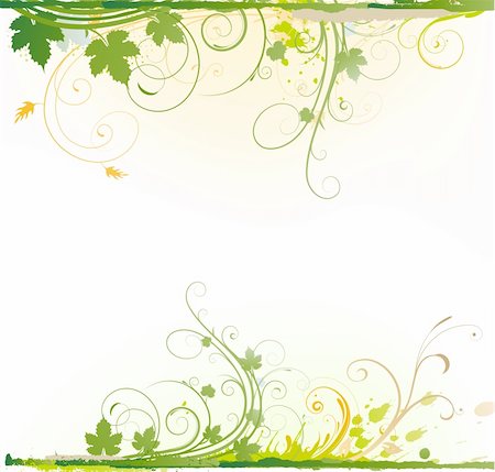 simsearch:400-04142156,k - Vektor-Illustration des Stils Floral dekorativen Hintergrund Stockbilder - Microstock & Abonnement, Bildnummer: 400-04138962