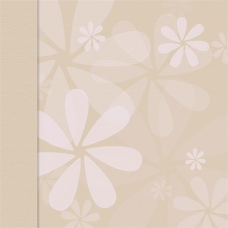 Tan Beige blumen Hintergrund mit Rand Stockbilder - Microstock & Abonnement, Bildnummer: 400-04139203