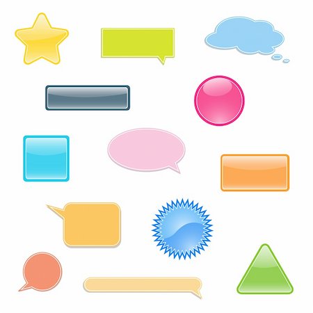 simsearch:400-04177289,k - Set of labels, bubbles for you text. Vector Stock Photo - Budget Royalty-Free & Subscription, Code: 400-04130433