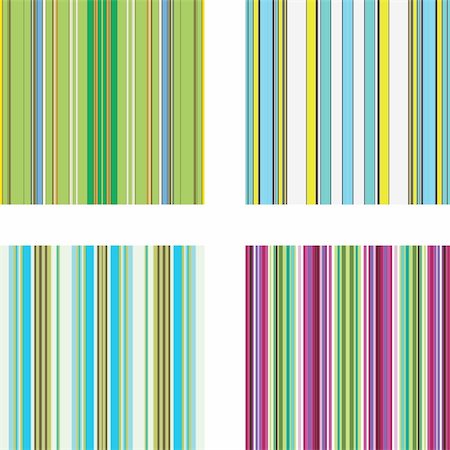 simsearch:400-05267365,k - Four retro (seamless) vector stripe patterns in bright colors Stock Photo - Budget Royalty-Free & Subscription, Code: 400-04131140