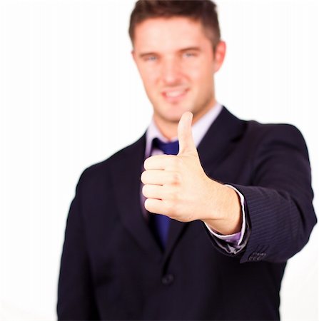 simsearch:400-04129711,k - businessman with his thumb up with camera foucs on the thumb Stock Photo - Budget Royalty-Free & Subscription, Code: 400-04131291