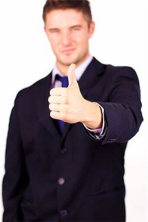 simsearch:400-04129711,k - businessman with his thumb up with camera foucs on the thumb Stock Photo - Budget Royalty-Free & Subscription, Code: 400-04131293