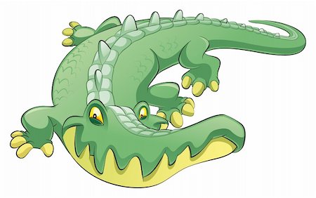 simsearch:400-06104124,k - Crocodile, vector and cartoon character Stock Photo - Budget Royalty-Free & Subscription, Code: 400-04132644