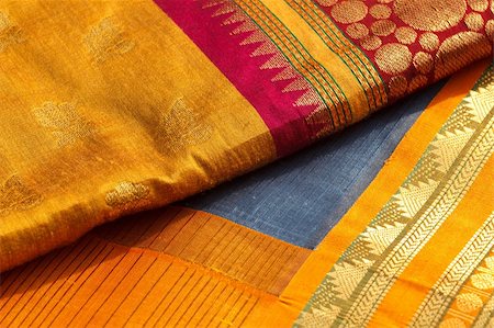 dimol (artist) - Indian silk saries close up. Background Stock Photo - Budget Royalty-Free & Subscription, Code: 400-04132676