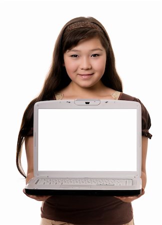 simsearch:400-04129482,k - fille adolescente avec ordinateur portable Photographie de stock - Aubaine LD & Abonnement, Code: 400-04132709