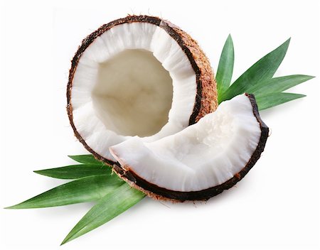 coconut on a white background Foto de stock - Royalty-Free Super Valor e Assinatura, Número: 400-04132716