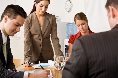 simsearch:400-04129016,k - Business people in a meeting Stock Photo - Budget Royalty-Free & Subscription, Code: 400-04132853