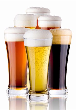 espuma (líquida) - glasses with beer Stock Photo - Budget Royalty-Free & Subscription, Code: 400-04132990