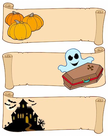 simsearch:400-04281224,k - Halloween banners collection 2 - vector illustration. Stock Photo - Budget Royalty-Free & Subscription, Code: 400-04133126
